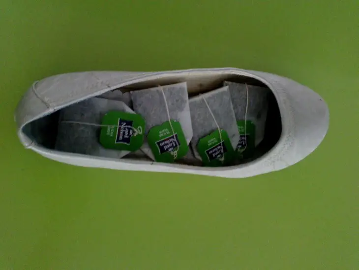 Shoes With Tea Bags Inside