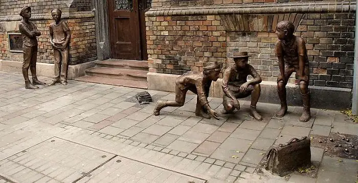 Statues of The Paul Street Boys Budapest