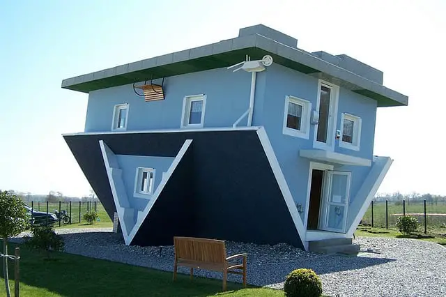 Strange Houses upside-down House in Germany