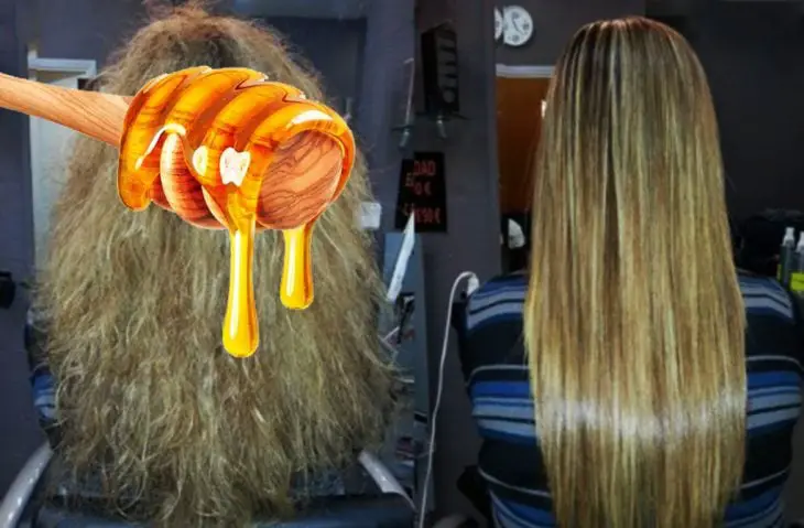 hair before and after healing and honey 