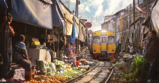 Train In Market