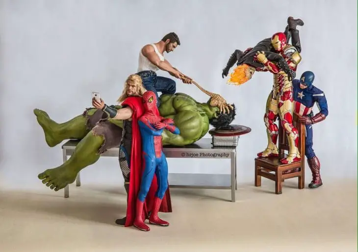 the Avengers in Edy Hardjo's ironic version.