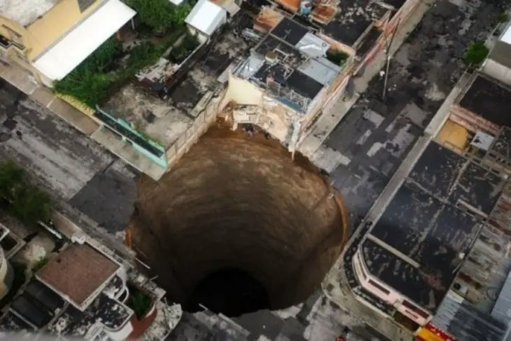 A hole in the ground of Guatemala