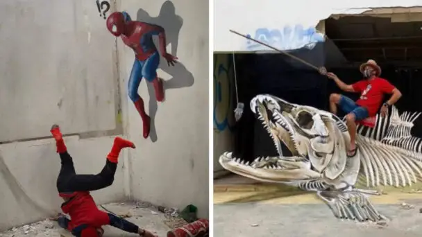 Amazing Graffiti With 3d Illusions