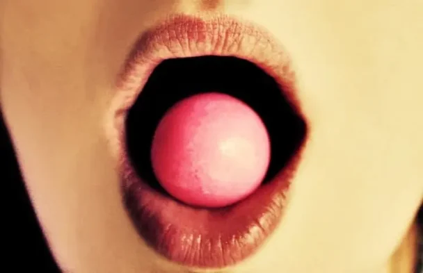 Chewing Gum In The Mouth