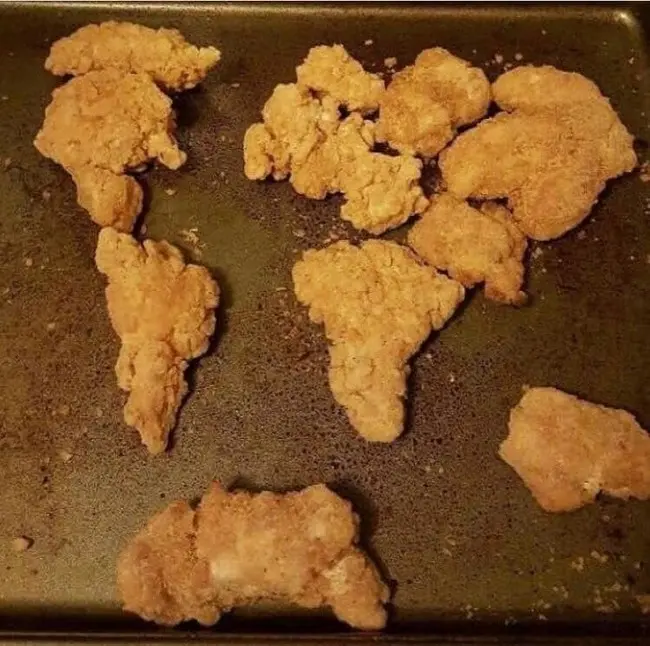 Chicken Nuggets World Shape