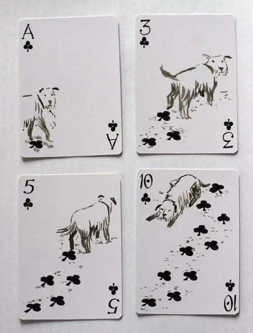 Deck in the shape of puppies