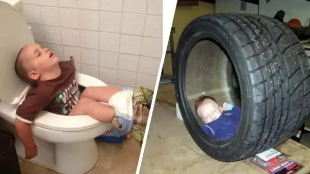 Funny Photos Of Kids Fall Asleep Anywhere