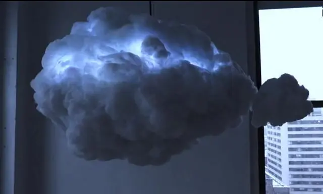 Interactive Cloud-shaped lamp music