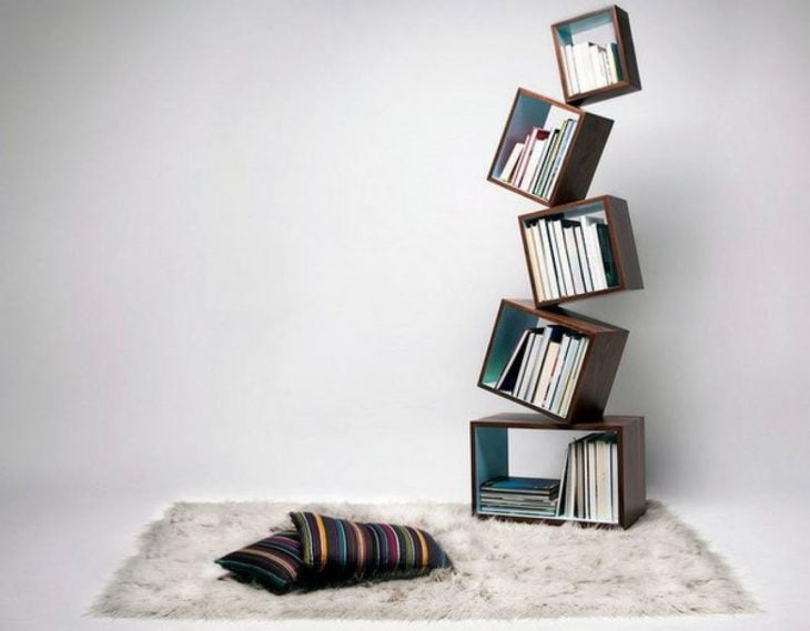 Minimalist Cube Bookcase