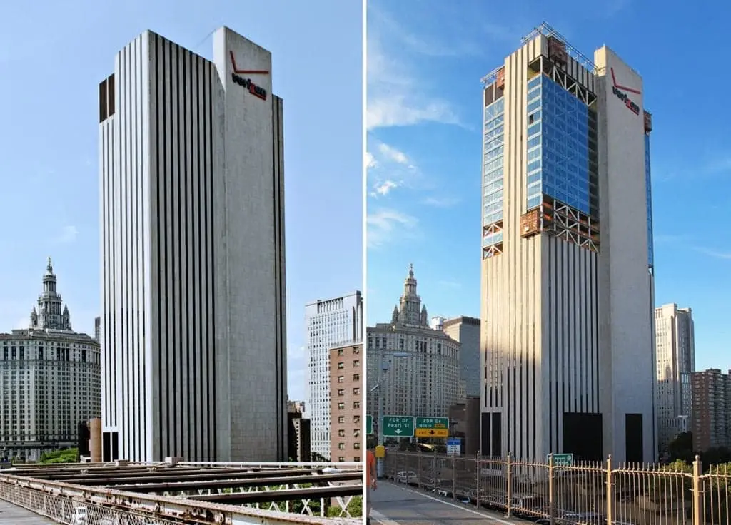 Verizon Building Before & After