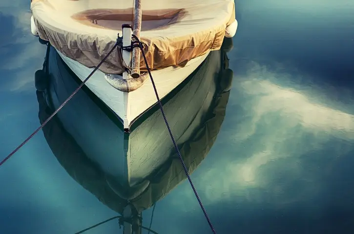 Boat on calm water