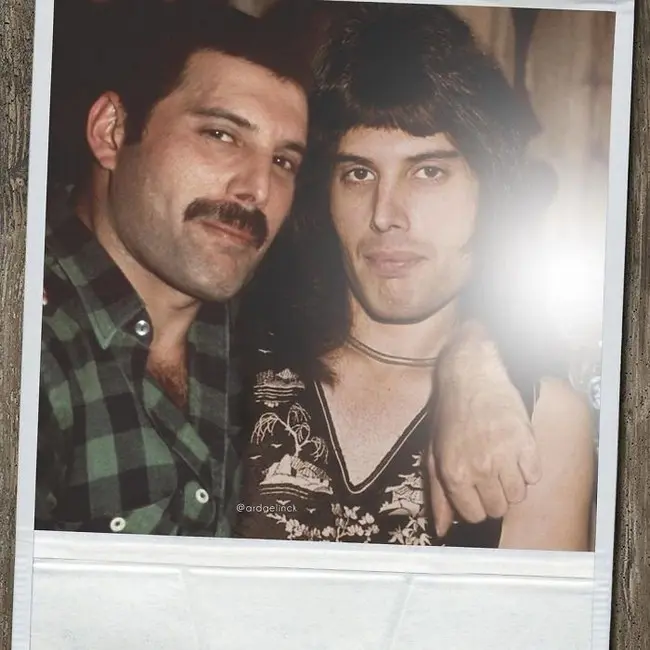 Celebrities with their younger selves (2)