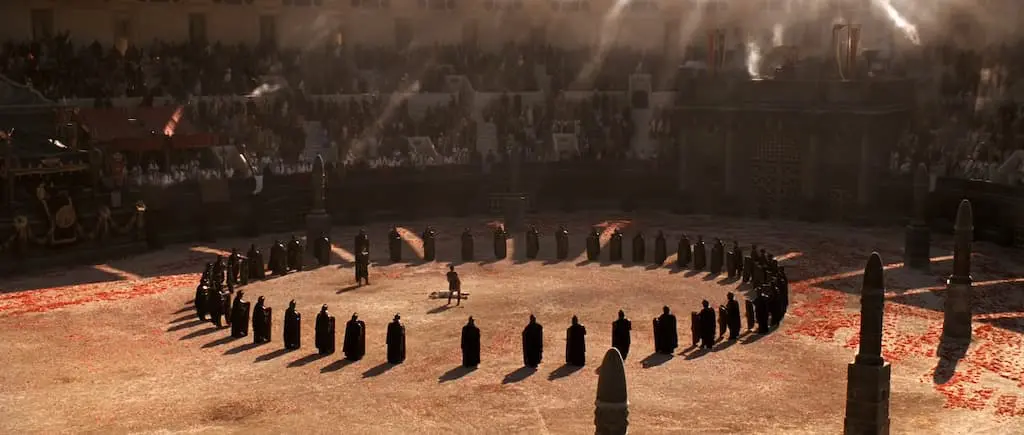 Final duel between Maximus and Commodus, Gladiator