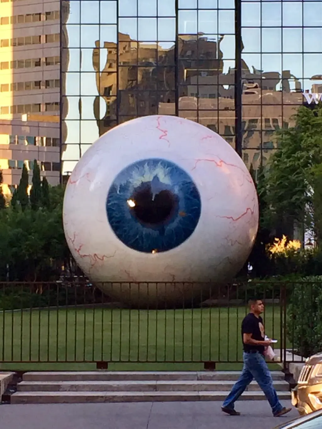 Giant Eye Sculpture in Texas