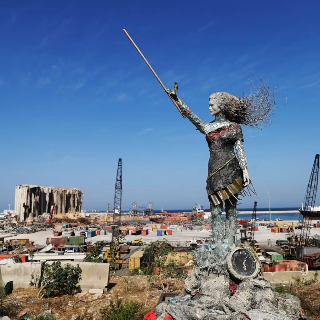 Monument Sculpture Explosicon in Beirut