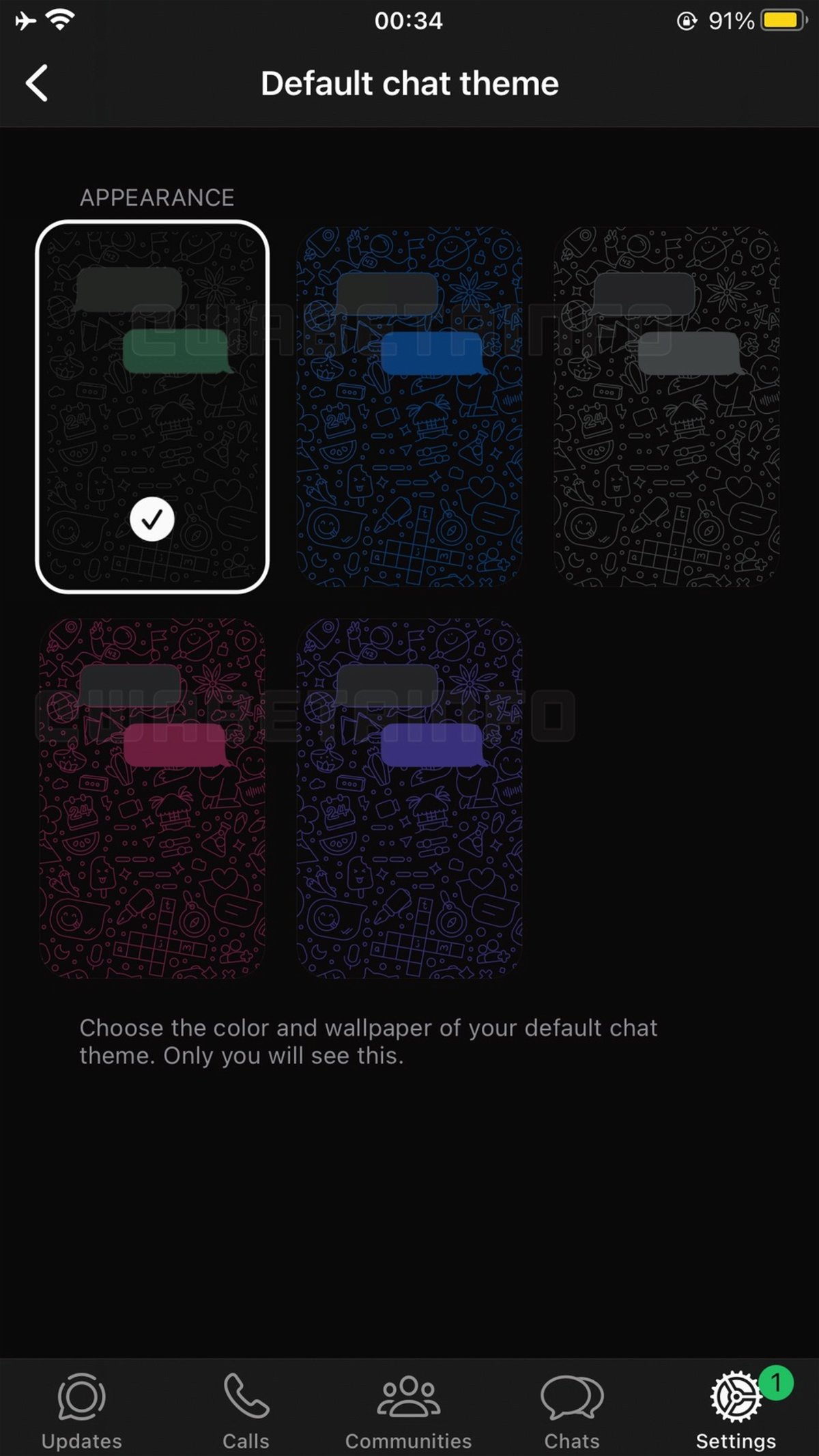 New looks in WhatsApp chats