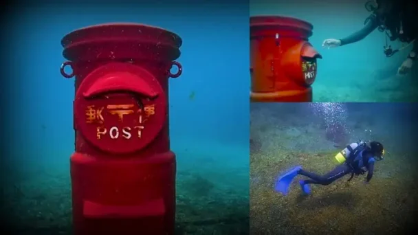 Postal Mailbox Under The Sea In Japan
