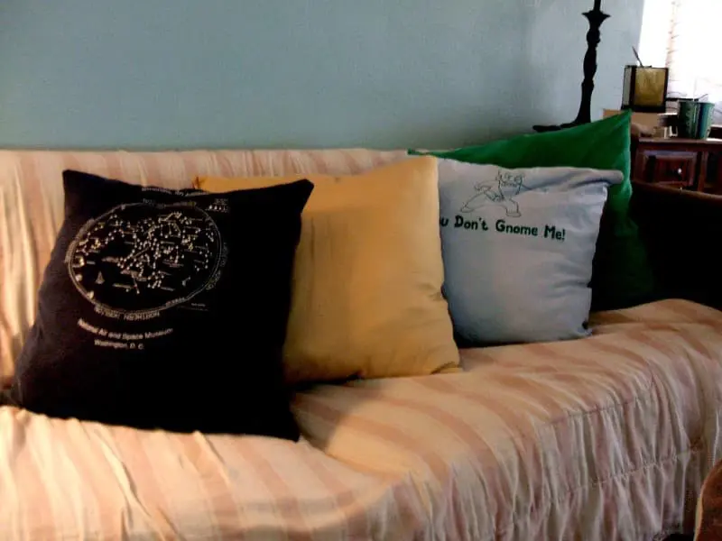 T-shirt pillow covers