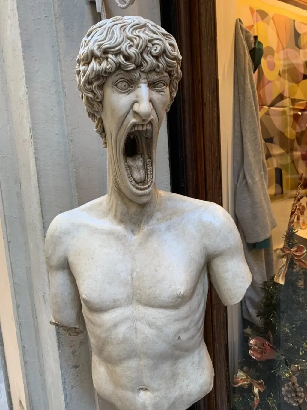 The David Screaming Sculpture