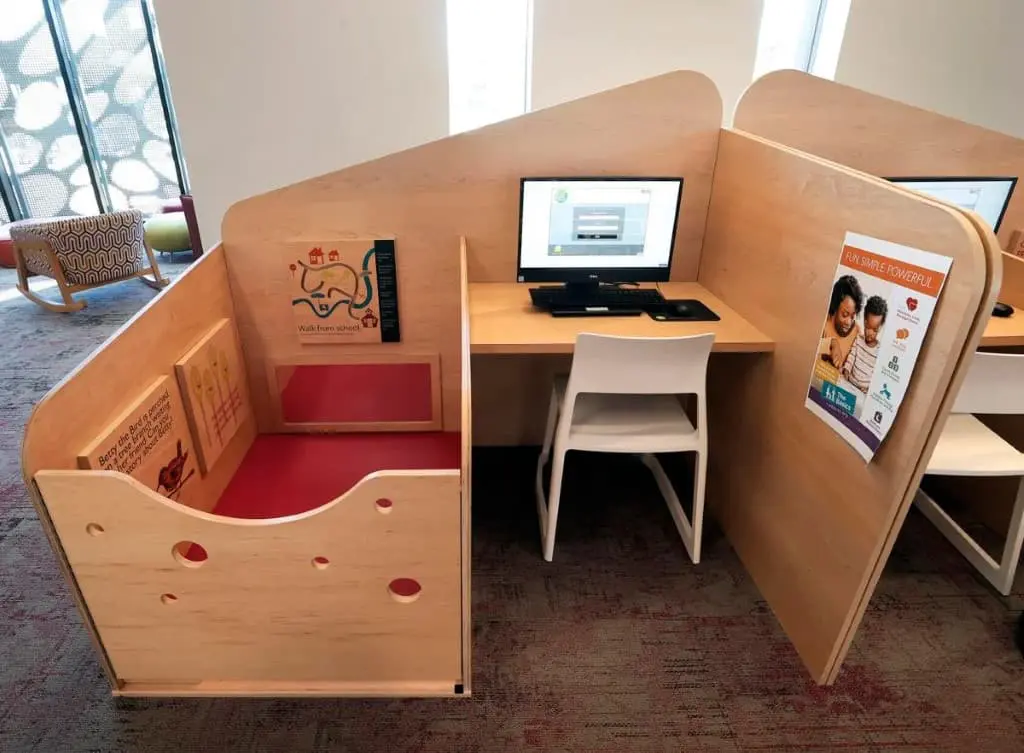 cubicle with space for children