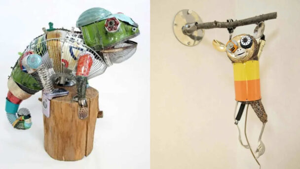 Recycled Animal Sculptures Natsumi Tomita