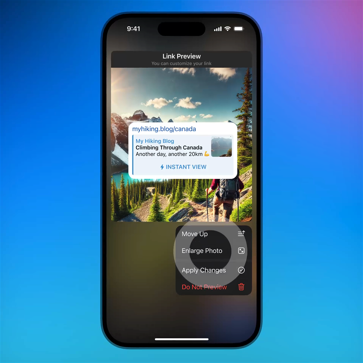 Telegram debuts a widget to share links in stories