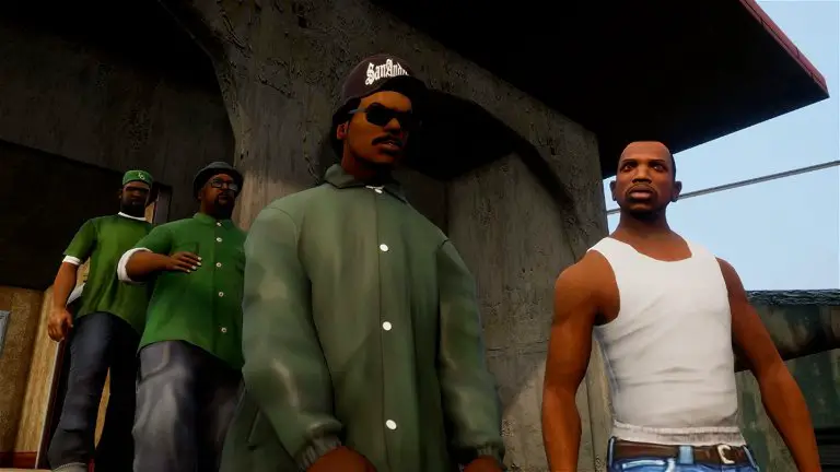 They compare the graphics of GTA: The Trilogy on mobile with the PC version and there is a clear winner